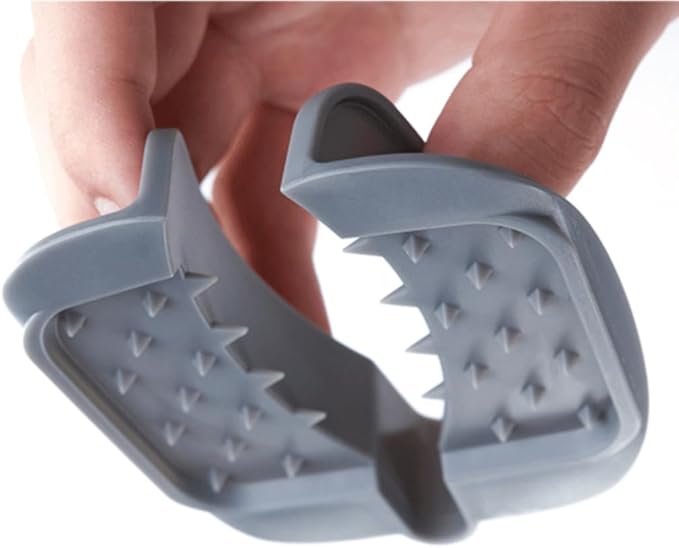 Safety Hand Guard for Mandoline Slicers – Ergonomic, Non-Slip Grip, Durable for Smooth and Safe Slicing of Fruits & Vegetables (Gray)