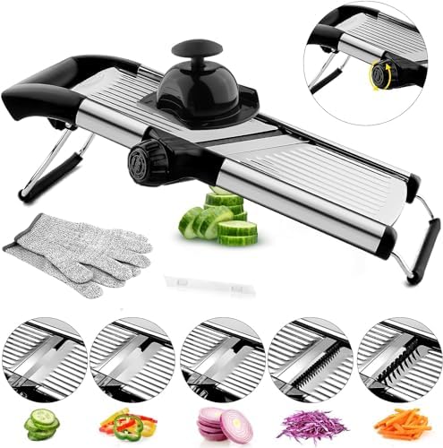 VEKAYA Mandoline Slicer for Kitchen, Vegetable Slicer