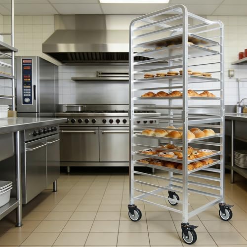 lopeztek Commercial 20-Tier Half & Full Sheet Pan Rack with Wheels