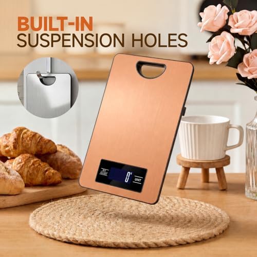 Food Scale, Digital Kitchen Scale with Hanging Loop, 11lb Baking Scale