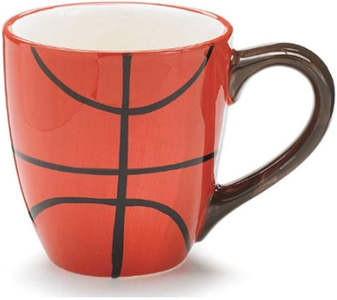 Ceramic 13 Oz Basketball Coffee Mug Great Gift for Basketball Sport Fans