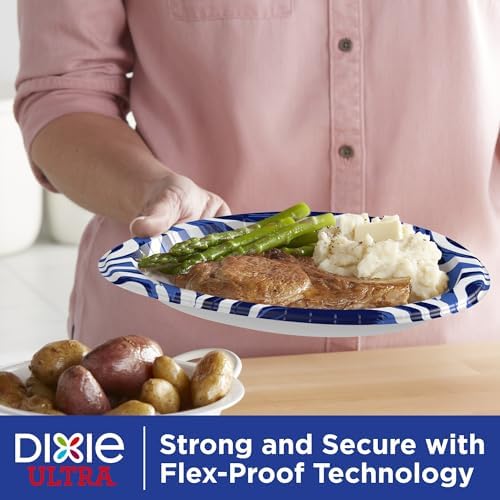 Dixie Ultra Large Paper Plates, 10 Inch, Heavy Duty Disposable Plates