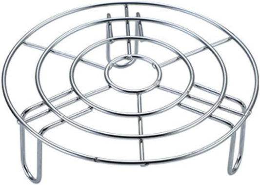 Round Cooling Rack Circular Wire Rack Dia 7.1" Stand Steamer Rack Canning Pot Brackets for Shelves Pressure Canner Rack Trivet Cooling Rack 304 Stainless Steel (Height 2.8",7.1"/18cm)