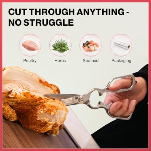 Kitchen Scissors & Shears – All Stainless Steel, Come-Apart