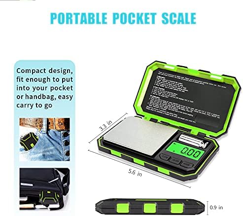 Fuzion Pocket Gram Scale, 500g x 0.01g Digital Jewelry Scale High Precision