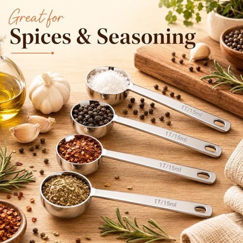 Coffee Scoop for Ground Coffee, 30ml 2 Tbsp Measuring Spoon, 4 Pack
