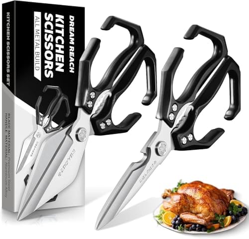 Dream Reach Heavy Duty Poultry Shears Set for Chicken, Meat & Seafood