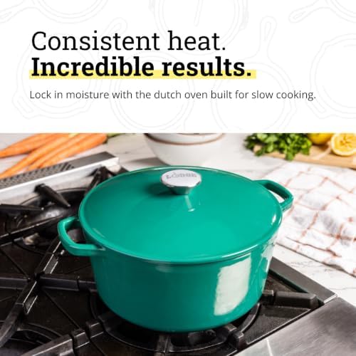 Lodge 5 Quart Cast Iron Elements Enamel Dutch Oven - Clover