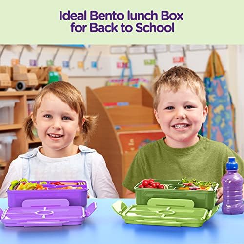 Jelife Lunch Box Kids Bento Box, Large Bento-Style Leakproof