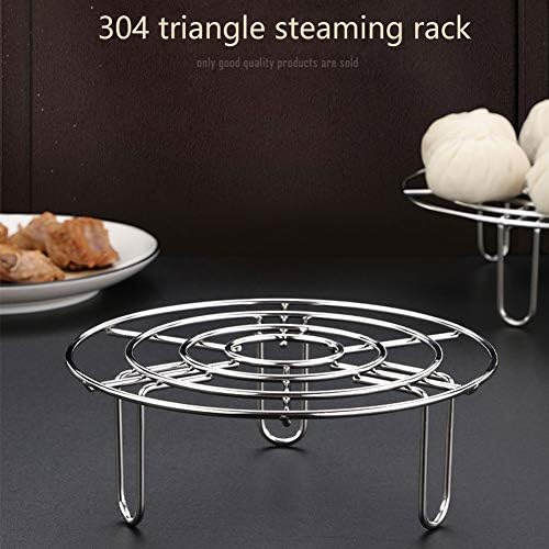 Steam Rack, Heavy Duty Steaming Rack Stand, Stainless Steel Round Steamer Cooling Rack Trivet, Pot Steamer Insert Food Stand, Steaming Cookware Accessories(Size:15.5cm/6.1in)