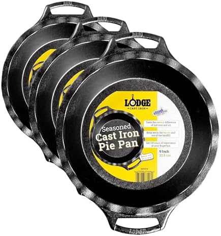 Lodge Cast Iron Pie Pan 9 Inch (Pack of 3)