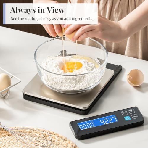 KitchenTour Digital Kitchen Scale 10kg/22lb ; Food Scale 0.1g Precision