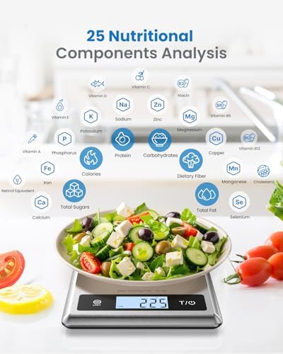 RENPHO Smart Food Scale with app, Nutritional Calculator, Stainless Steel