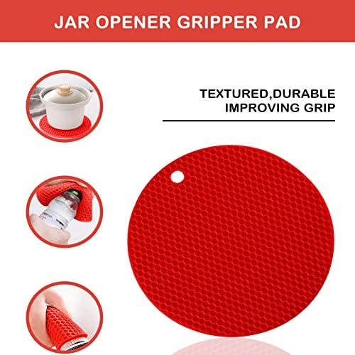 Jar Opener for Weak Hands, Seniors with Arthritis, 5 in 1 Multi Function Bottle Opener Lid Opener For Arthritic Hands with Non Slip Rubber Jar opener Gripper Pad
