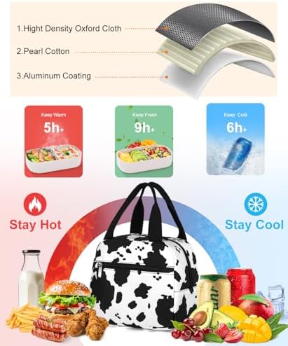 Lunch Bag, Large Insulated Lunch Box for Women