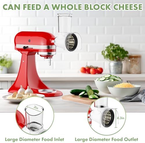 COFUN Cheese Grater Attachment for KitchenAid, Large Cheese Grater