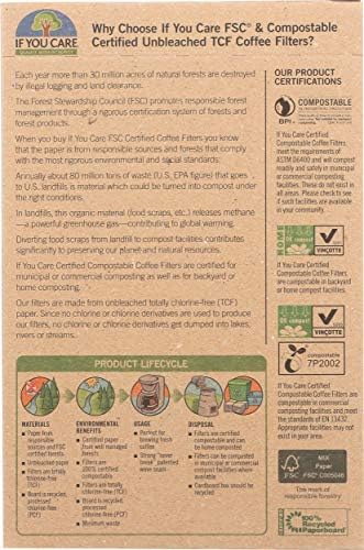 If You Care # 4 Cone Shaped Unbleached All Natural Compostable Coffee Filters, 100 Count (Pack of 1), Chlorine Free