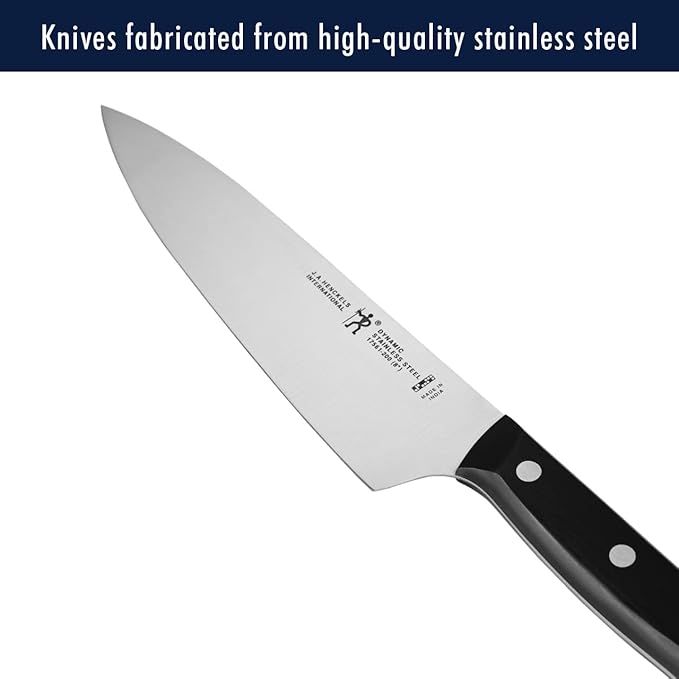 HENCKELS Dynamic Razor-Sharp 12-Piece Knife Set, Chef , Bread , Steak , German Engineered Informed by 100+ Years of Mastery