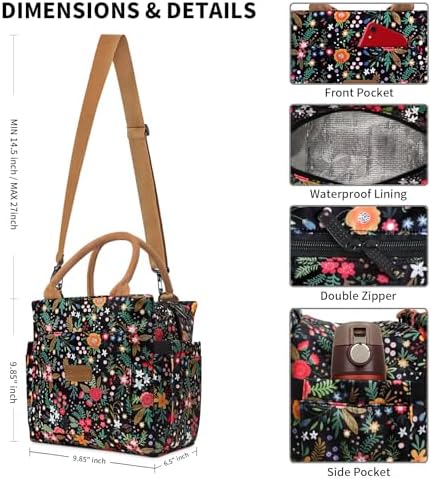 Joymee Lunch Bag Women Leakproof Insulated Floral - Multi-Floral