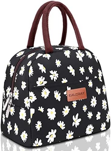 BALORAY Lunch Bag for Women Men Adult Lunch Box (Daisy), M