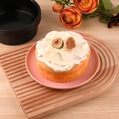 HUAKENER 6 Inch Cake Pan, 6" Round Cake Pan with Parchment Paper