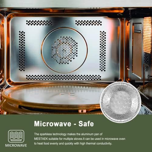 5 Inch Mini Aluminum Foil Pie Pans, 100 Pack