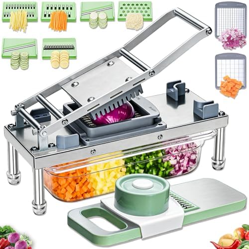 Vegetable Chopper Veggie Cutter Onion Food Potato Dicer with Container