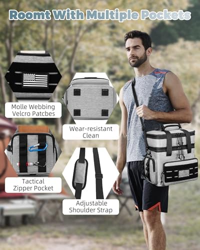 holuxer Lunch Bag & Lunch Box for Men - Tactical Large Soft