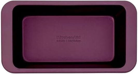 KitchenAid Nonstick Swiss Engineered Aluminized Steel Loaf Pan, Dishwasher Safe, 9 x 5 Inch, Beetroot