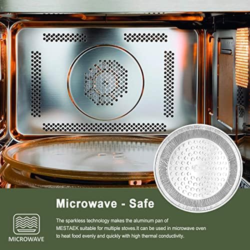 9 Inch Aluminum Foil Pie Pans, 50 Pack