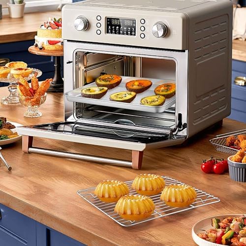 Homikit 9x7 Inches Mini Stainless Steel Baking Sheet with Cooling Rack Set