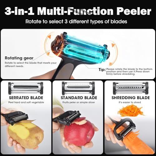 Knife Set, 10 Piece Kitchen Knife Set with Block and Sharpener, Anti-Rust Stainless Steel Knives Set for Kitchen, Chef Universal Knife Block Set, Dishwasher Safe, Ergonomical Design, White