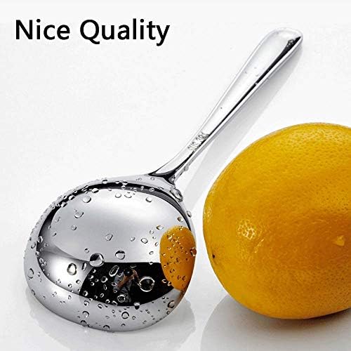 18/8 Stainless Steel Deep Pho Noodle Spoons Big Soup Spoon Large Serving Spoon Mini Ladle-7.9inch