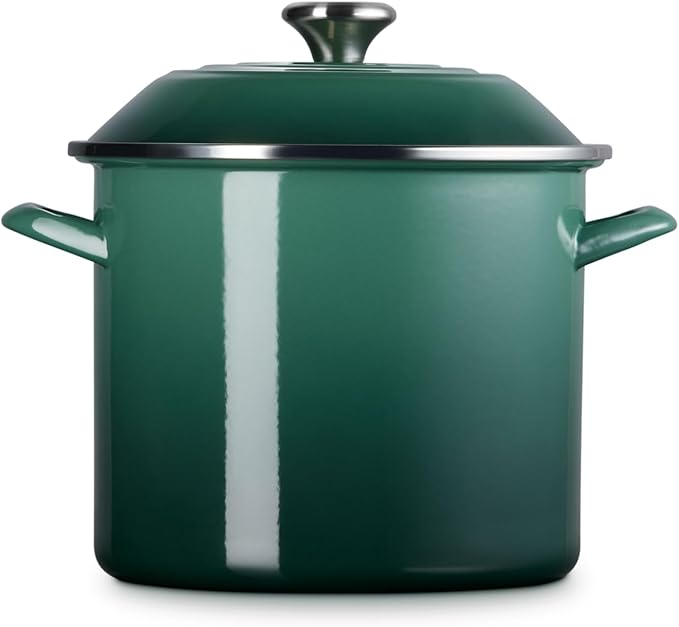 Le Creuset Enamel on Steel Traditional Stockpot, 10 qt., Artichaut with Stainless Steel Knob