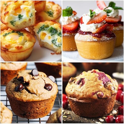 CAKETIME Jumbo Muffin Pan, 3.5 Inch Large Muffin Pan with Metal Reinforced Frame 6 Cup Silicone Jumbo Cupcake Pans for Baking Easy to Handle 2 Pack Red