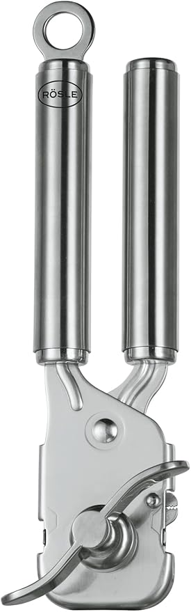 Rösle Stainless Steel Can Opener with Pliers Grip, 7-inch