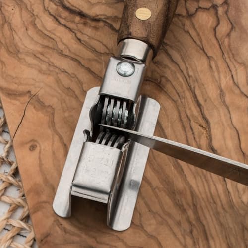 Kings County Tools Manual Handheld Knife Sharpener with Bubinga Handle