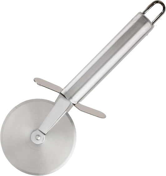 Stainless Steel Pizza Cutter - Slicer for Pizzas, Pockets and More - Pizza Cutter Wheel (Silver)