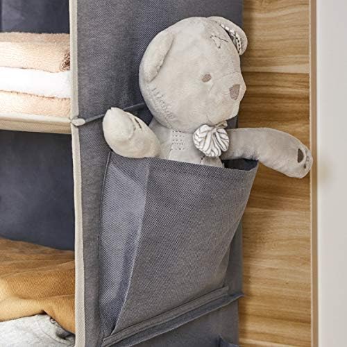 YOUDENOVA Hanging Closet Organizer and Storage, 6-Shelf, 2 Packs, Grey