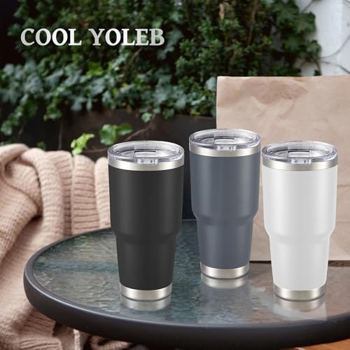30 oz Tumbler with Lid Stainless Steel Tumblers Bulk, 4 Pack