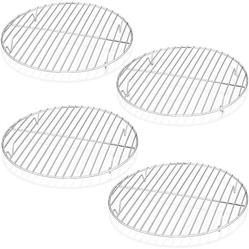 TeamFar Round Cooling Rack Set of 4, 9 Inch Round Wire Rack