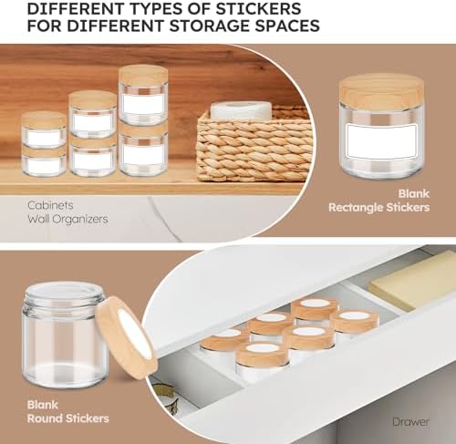16 Pack 4 OZ Glass Jars with Lids, Small Glass Containers with Plastic Woodgrain Lids & Inner Liners, Reusable Travel Containers for Creams, Makeup, Lotion, Cosmetic, Ointment