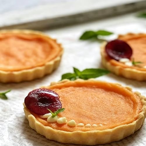 RICHSC-PAN Mini Tart Pan 6PCS, 5.5 Inch Deep Tart molds Removable Bottom.