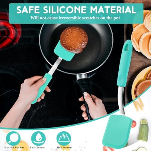 Small Silicone Spatula Mini Silicone Cookie Spatula, Green