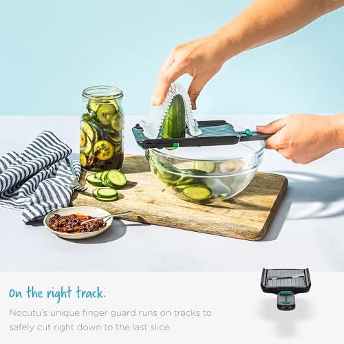 Dreamfarm Nocutu Adjustable Handheld Mandoline Slicer with Finger Guard