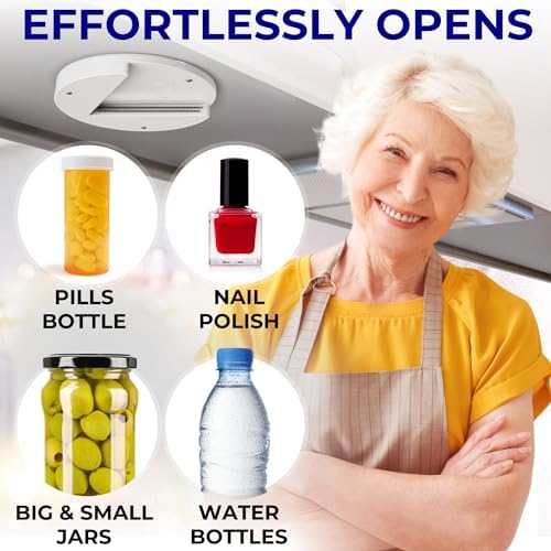 Delfori Under Cabinet Lid Jar Opener for Seniors with Weak Hands