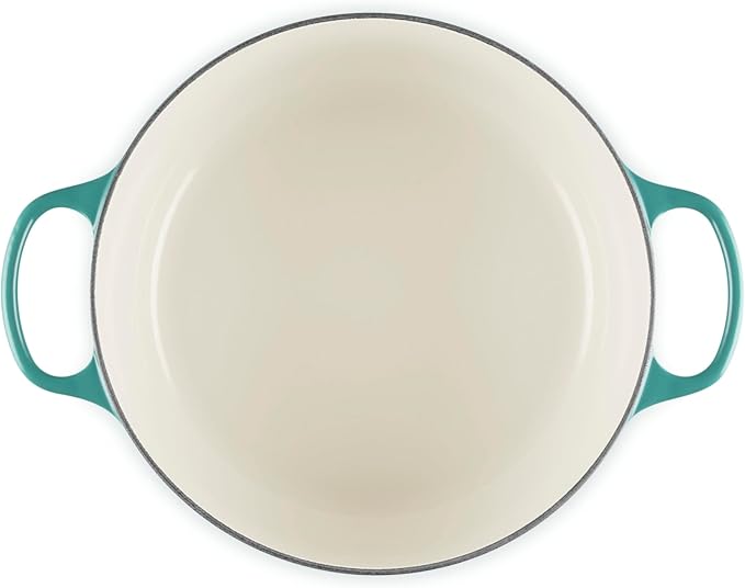Le Creuset Enameled Cast Iron Signature Round Dutch Oven, 7.25 qt., Riviera