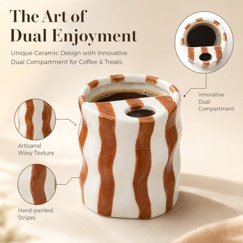 Espresso Cups Ceramic Coffee Mug Series European Striped Dot Coffee Cup And Saucer Mug Cake Plate Afternoon Tea Set Tea Cup And Saucer (Orange 2)