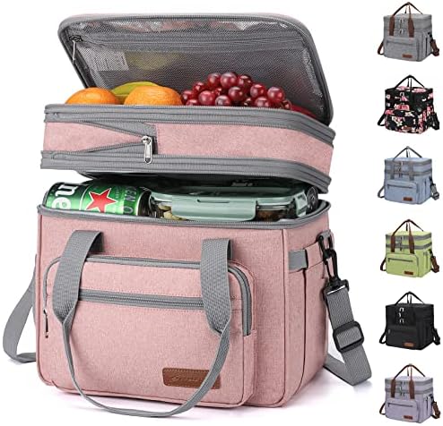 Maelstrom 23L Insulated Lunch Box, Expandable Double Deck Cooler Bag