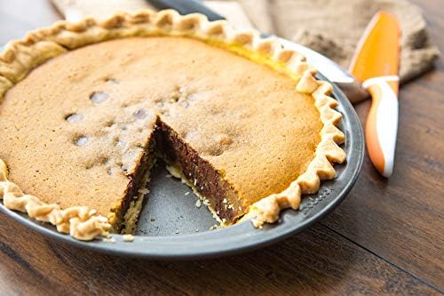 GoodCook Everyday Pie Pan Scratch-Resistant Nonstick Heavy Duty Steel Construction with Wide Rim, 9-Inch, Gray (Pack of 12)